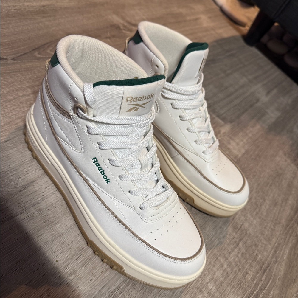 Reebok Green and White Athletic Shoes